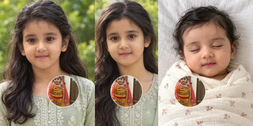 Realistic Life Stages From One Photo generated by chatgpt-image