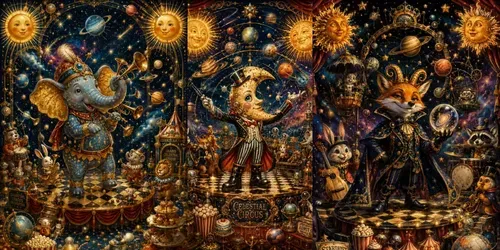 Whimsical Cosmic Circuses generated by chatgpt-image