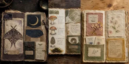Curiosity Cabinet Junk Journals generated by chatgpt-image