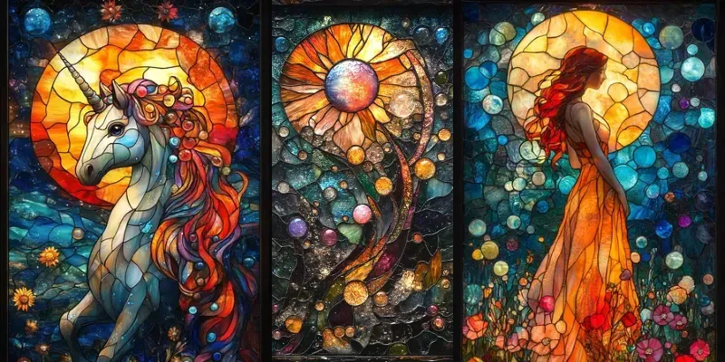 Stained Glass Magic Art generated by undefined
