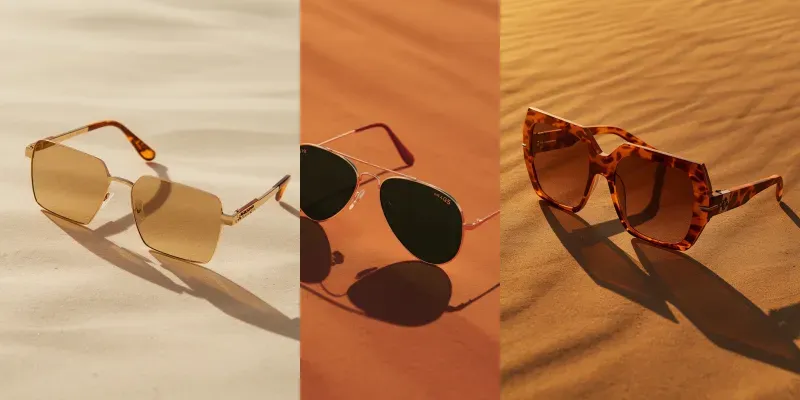 Luxury Sunglasses On Desert Sand generated by undefined