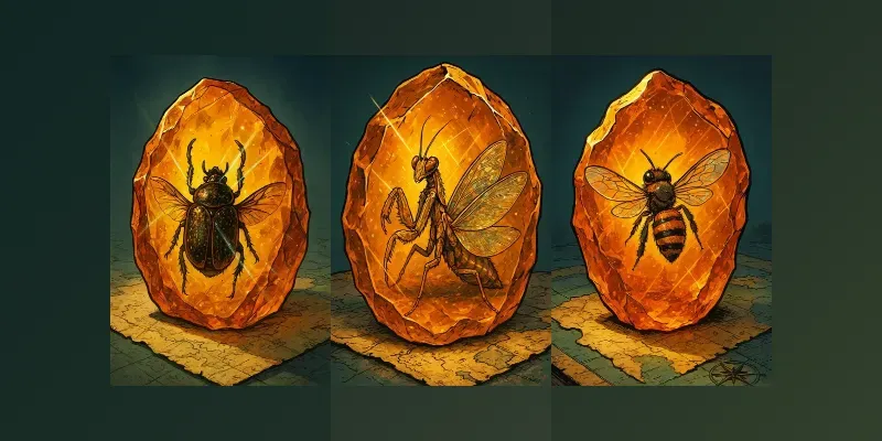 Comicstyle Amber Fossils Series generated by undefined