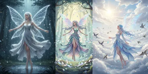 Alone Fairies generated by gemini-image