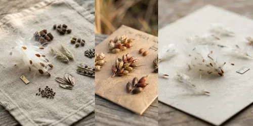 Native Seed Collection Macro Photo Builders generated by gemini-image