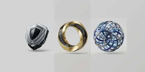 3D B2b Tech Metaphor Assets For UI generated by gemini-image