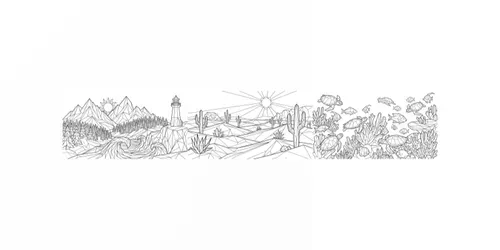 Origami Landscapes Adult Coloring Pages generated by gemini-image