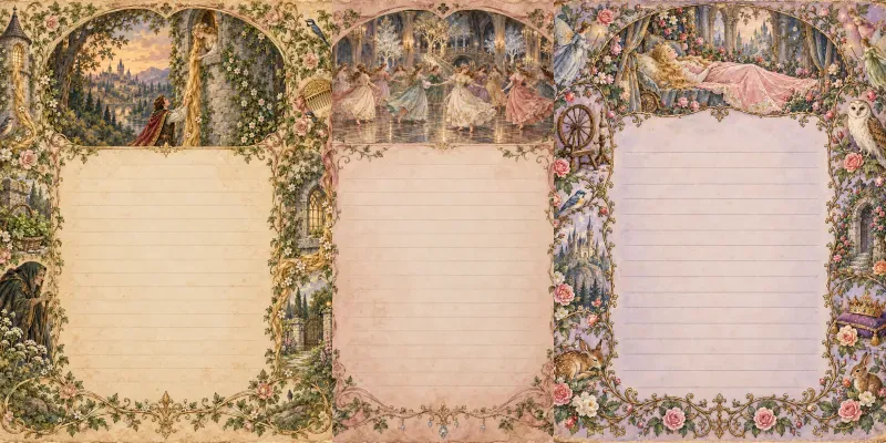 Whimsical Fairytale Journal Pages