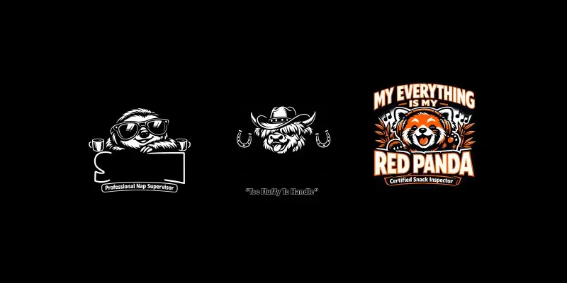 Bold Cute Character Statement Tshirts generated by undefined