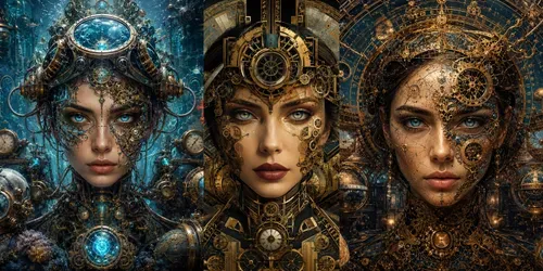 Mechanical Soul Futuristic Portrait Fuses generated by chatgpt-image