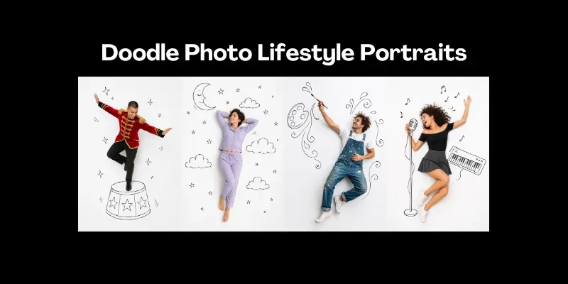 Doodle Photo Lifestyle Portraits generated by undefined