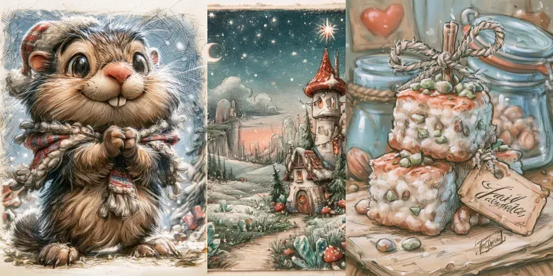 Tiny Christmas Junk Journals