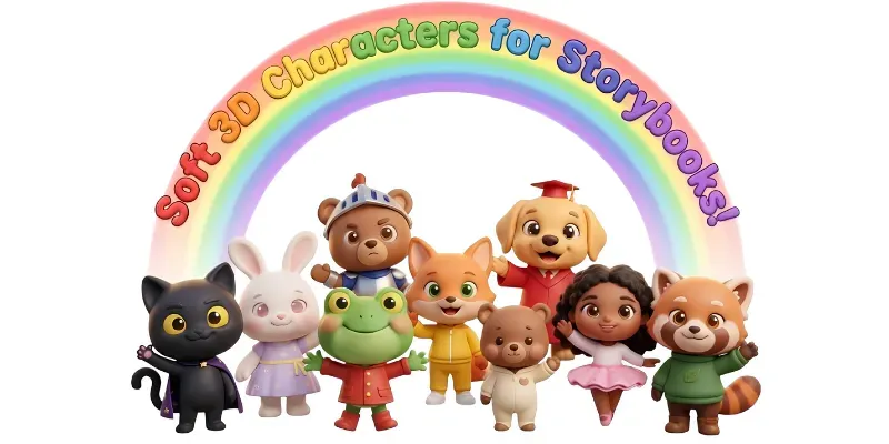 Soft 3D Storybook Character Generator generated by undefined