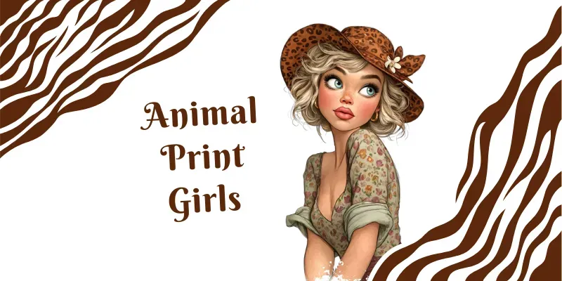 Animal Print Fashion Girls generated by undefined
