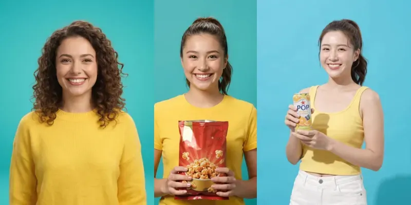 Playful Snack Burst Advertising Videos