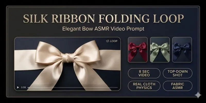 Silk Ribbon Folding Loop ASMR Videos