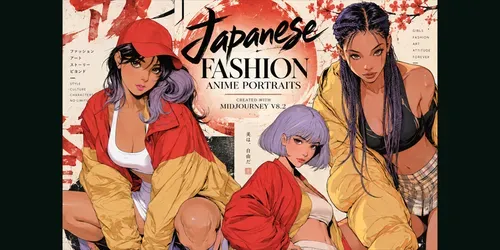 Japanese Fashion Anime Portraits generated by midjourney
