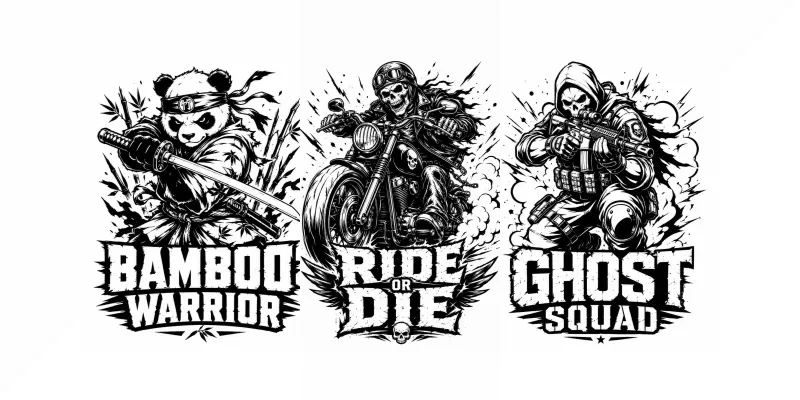 Badass Cartoon Mascot Tshirt Generator generated by undefined