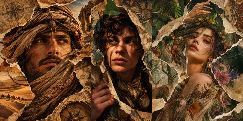 Torn Paper Dream Portraits generated by undefined