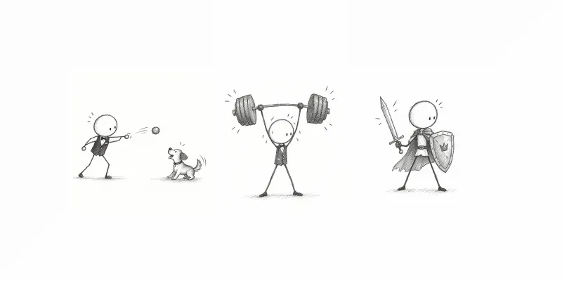 Stickman Lines Minimalistic Cute Art