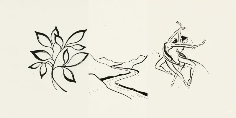 Minimalist Line Art Illustrations generated by undefined