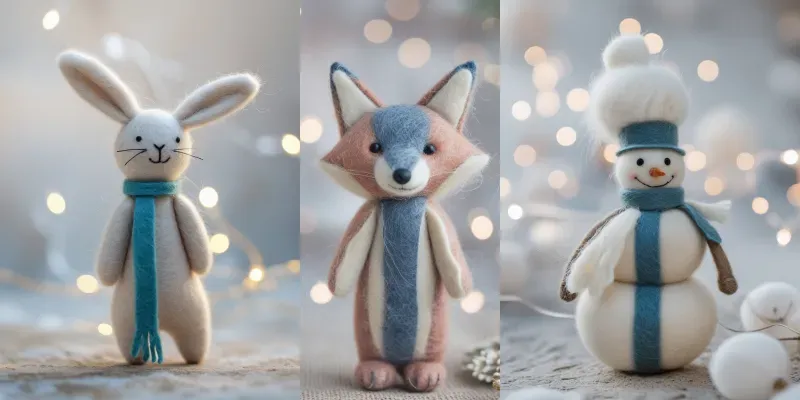 Ultrarealistic Felt Toys generated by undefined
