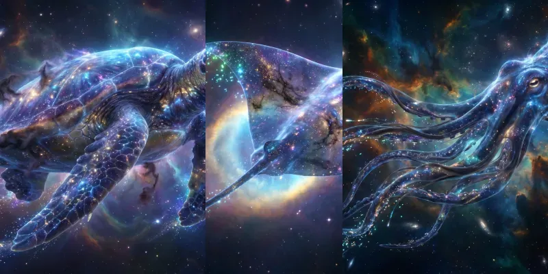 Celestial Nebula Cosmic Art generated by undefined