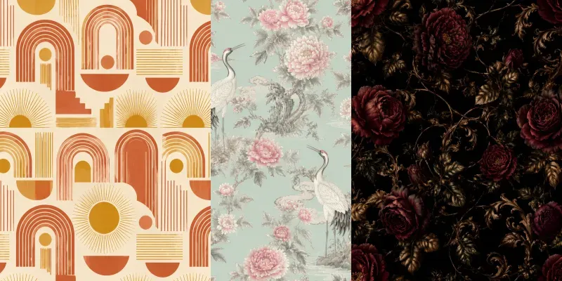 Seamless Interior Design Wallpapers generated by undefined