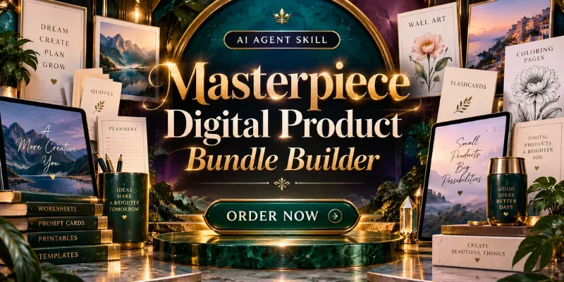 Masterpiece Digital Product Bundle Agent