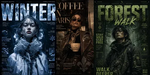 Futuristic Streetwear Posters generated by chatgpt-image