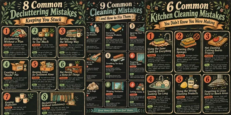 Home Cleaning Mistakes Poster Makers generated by undefined