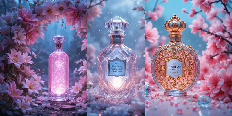 Floral Elixirs Pink Perfume Dreams generated by undefined