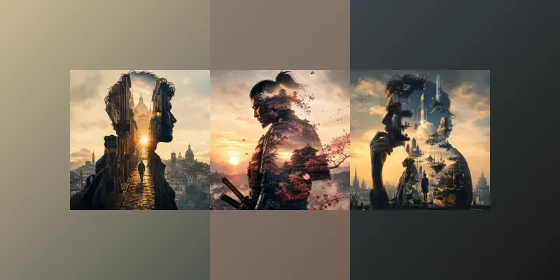 Cinematic Double Exposure Portrait Style generated by undefined