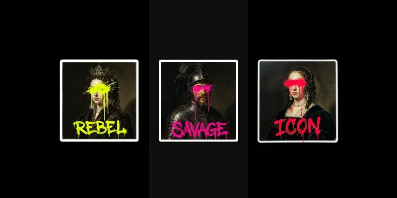 Street Renaissance Baroque Style Stickers generated by undefined