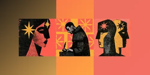 Midcentury Block Print Art generated by midjourney