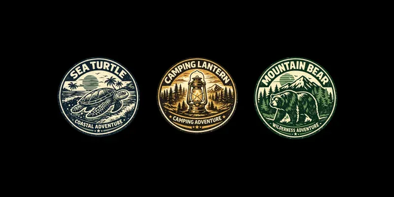 Vintage Badge Tshirts generated by undefined