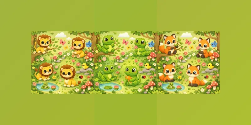 Cute Animal Seamless Pattern Generator generated by undefined