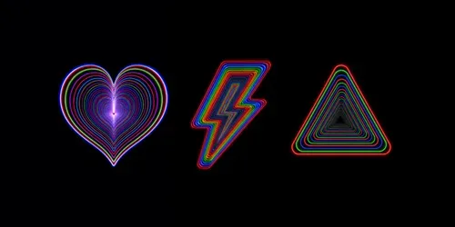 Chromatic Infinity Loops generated by chatgpt-image