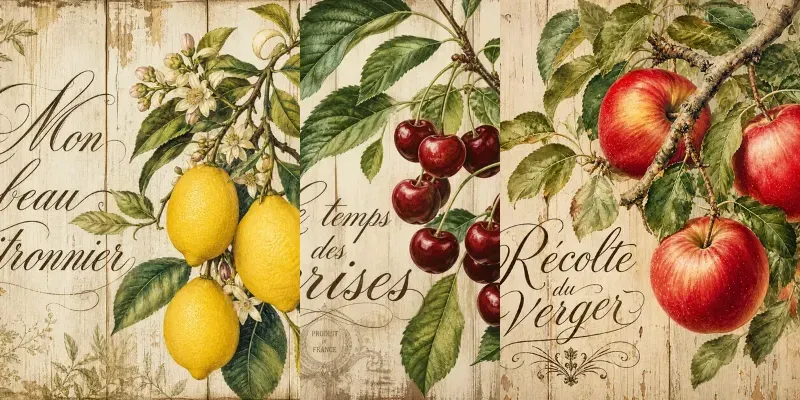 Vintage Rustic Botanical Art generated by undefined