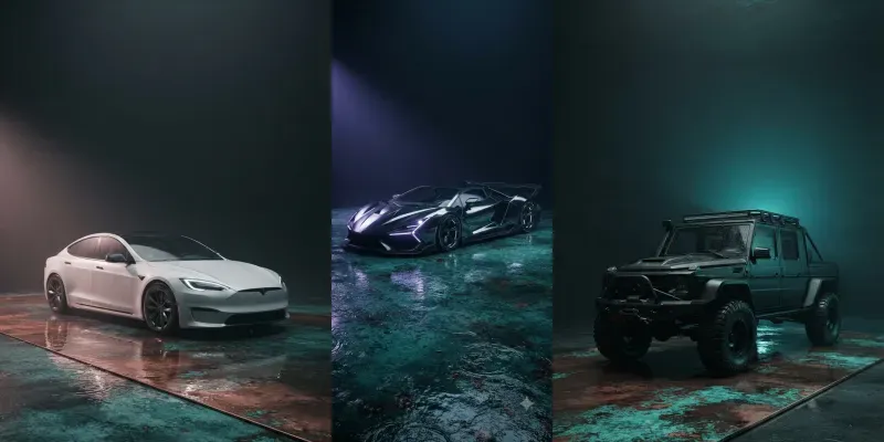 Patina Copper Rain Car Stages generated by undefined