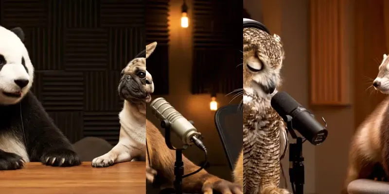 Realistic Podcasts With Talking Animals generated by undefined