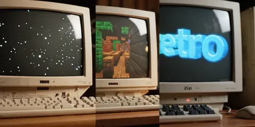 90s Style Computer Screensavers generated by veo