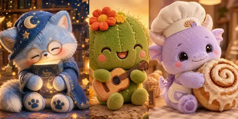 Whimsical Pocket Friends generated by undefined