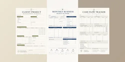 Business Planner Templates generated by chatgpt-image