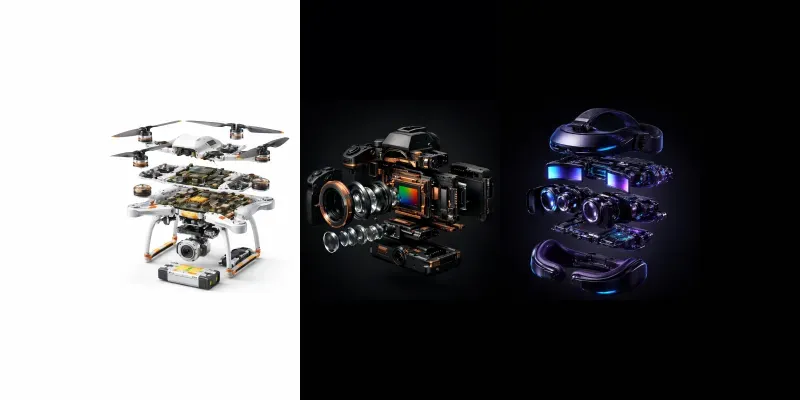 Premium 3D Gadget Exploded Views generated by undefined