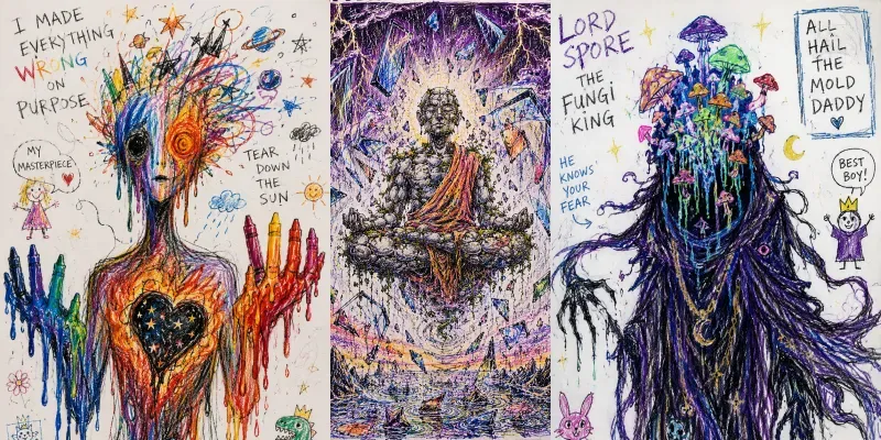 The Naive Crayon Divinities generated by undefined