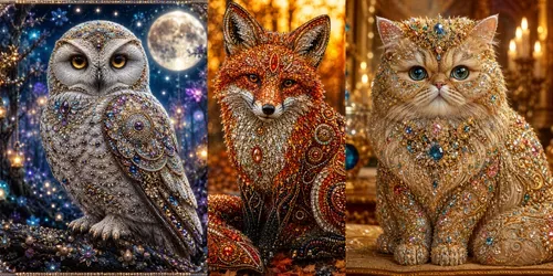 Luxury Gemstone Mosaic Art generated by chatgpt-image