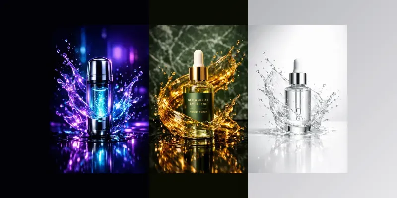 Cosmetic Product Splash Ads Generator