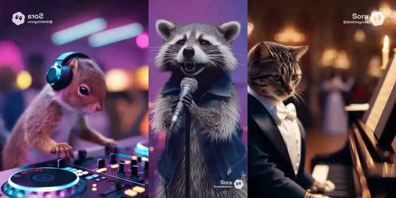 Animal Musician Cinematic Shots generated by undefined