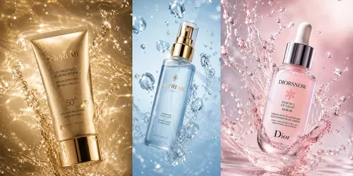 Luxury Skincare Splash Ads generated by chatgpt-image