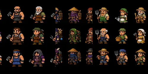 8bit RPG Npc Sprite Sheet Generator generated by chatgpt-image